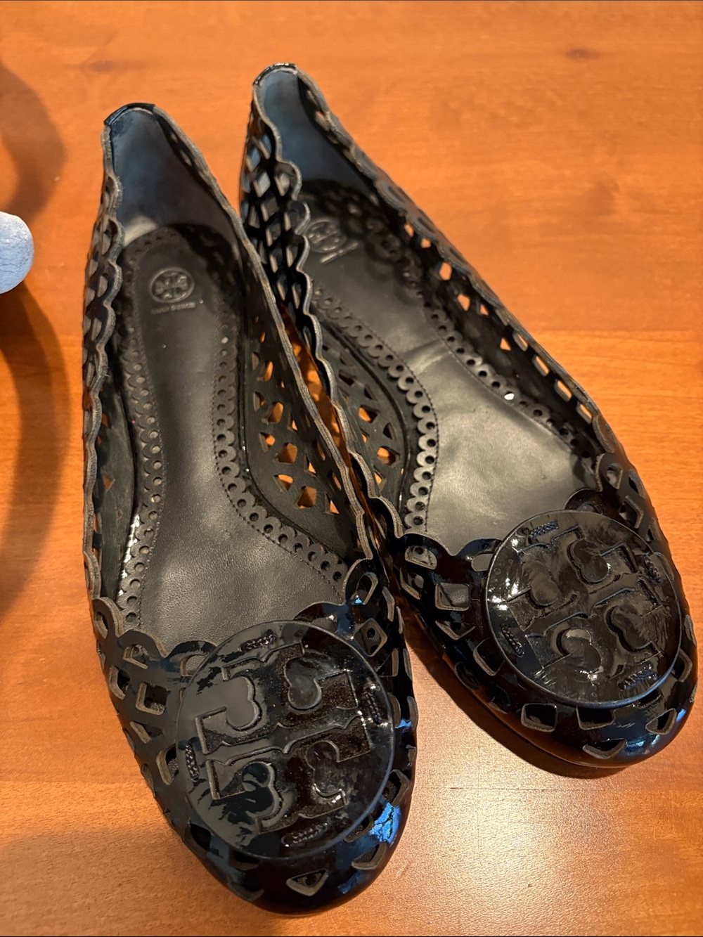 Tori Burch patent leather flats